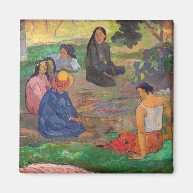 Aimant Paul Gauguin - La Conversation / Les Parau Parau (Devant)