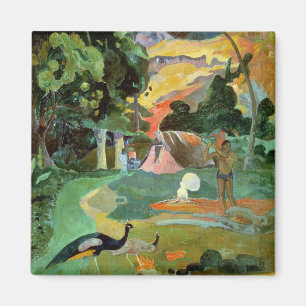 Aimant Paul Gauguin   Matamoe ou, paysage avec des paons