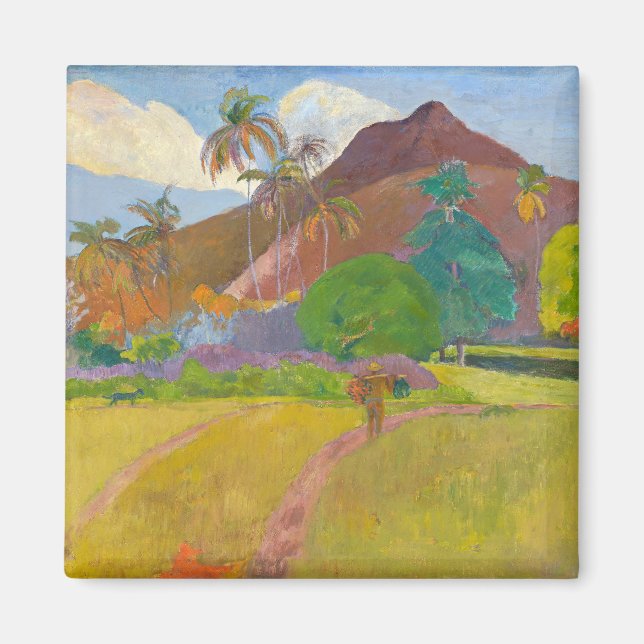 Aimant Paul Gauguin - Paysage tahitien (Devant)