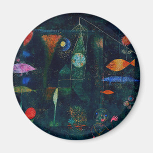 Aimant Paul Klee Fish Magic Peinture Abstraite Art graphi