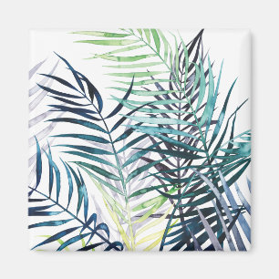 Aimant Paumes crépusculaires - feuille tropical