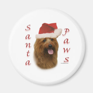 Aimant Paws de Terrier Père Noël