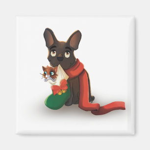 Aimant Pax & Huey Christmas Stocking