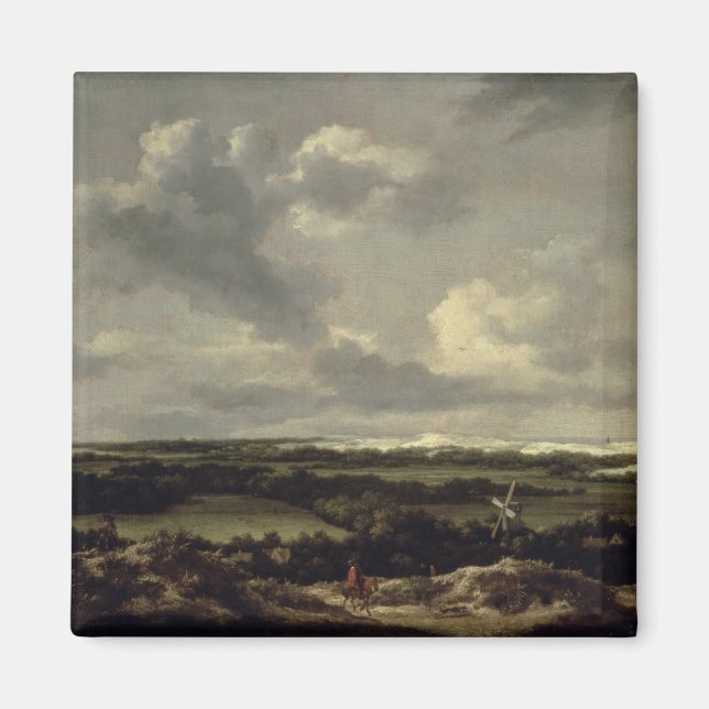 Aimant Paysage avec dunes près de Haarlem (huile sur toil (Devant)