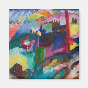 Aimant Paysage avec rein d'usine, Wassily Kandinsky