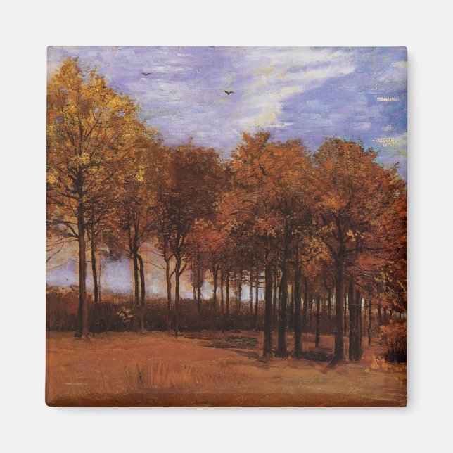 Aimant Paysage d'automne par Vincent van Gogh (Devant)