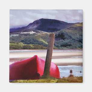 AIMANT PAYSAGE DE BATEAU ET DE MONTAGNE