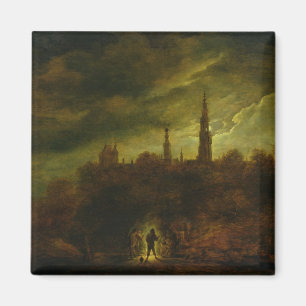 Aimant Paysage de clair de lune
