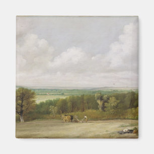 Aimant Paysage de John Constable   : Scène de labourage