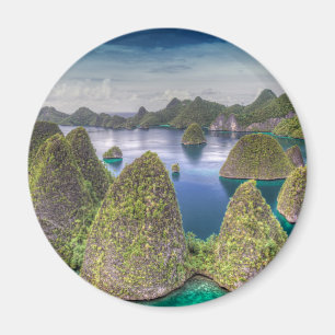 Aimant Paysage de l'île de Wayag, Indonésie
