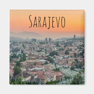 Aimant Paysage de Sarajevo à partir de l'aimant supérieur