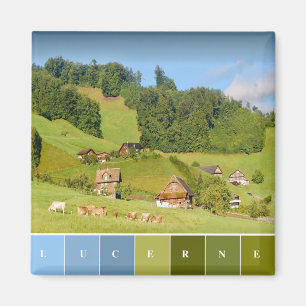 Aimant Paysage d'été en Suisse