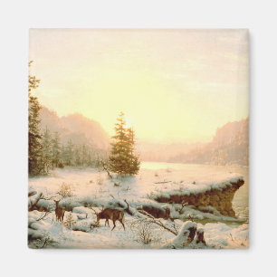 Aimant Paysage d'hiver