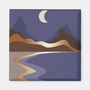 Aimant Paysage doré Abstrait