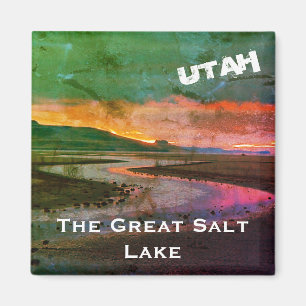 Aimant Paysage du nord du Grand Lac Salé, Utah