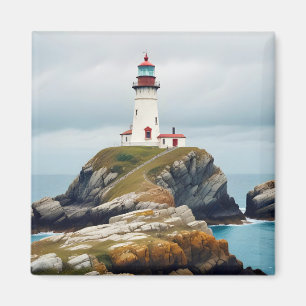 Aimant Paysage du phare Côte Océan Calme Paysage