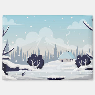 Aimant Paysage hivernal