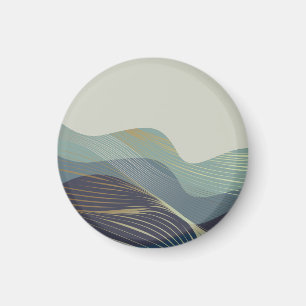 Aimant Paysage japonais Abstrait