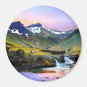 Aimant Paysage magnifique Paysage d'Islande