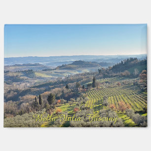Aimant Paysage naturel en Toscane, voyage Italie 