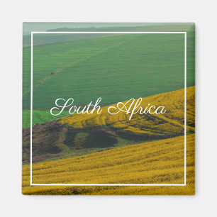 Aimant Paysage rural d'Afrique du Sud Champs de colza
