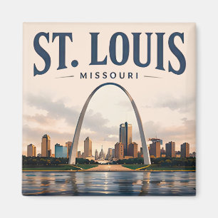Aimant Paysage urbain de la porte de St. Louis