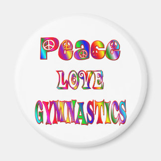 Aimant Peace Love Gymnastique