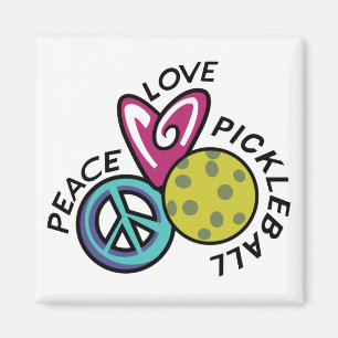 Aimant Peace Love Pickleball