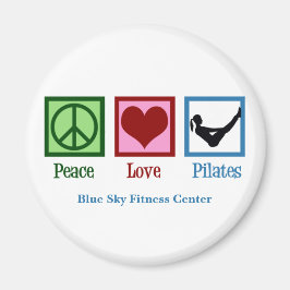 Aimant Peace Love Pilates Cute Custom Studio