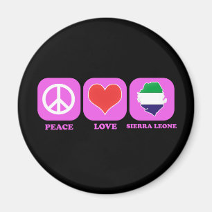 Aimant Peace Love Sierra Leone