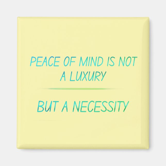 Aimant Peace of mind (Devant)