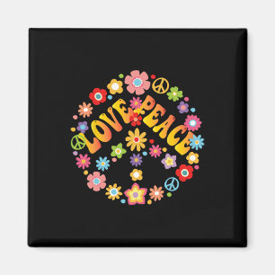 Aimant Peace Sign Love 60s les années 70 Super Hippie Cos