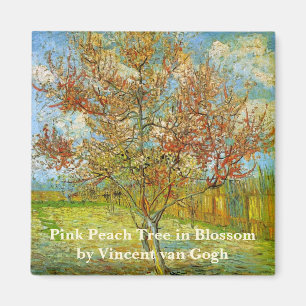 Aimant Peach Tree rose en fleurs par Vincent van Gogh
