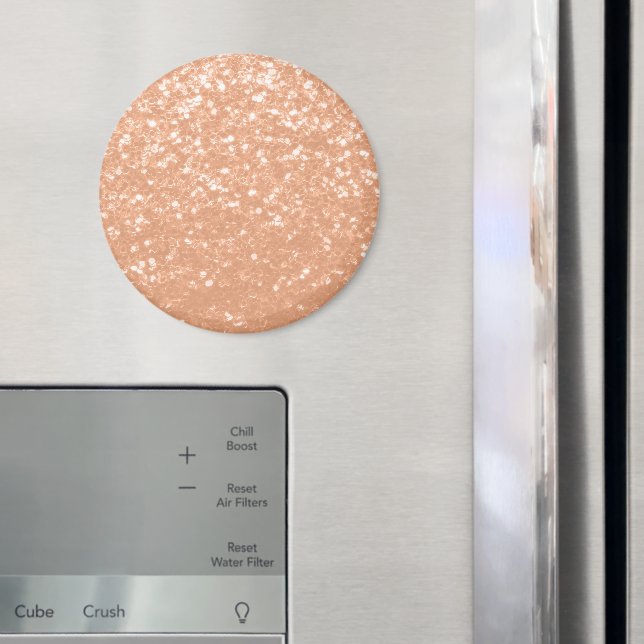Aimant Peacher mousseux couleur de l'année 2024 (In situ (réfrigérateur))