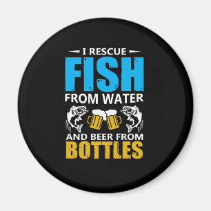 Aimant Pêche Art Je Secourt Poisson De L'Eau