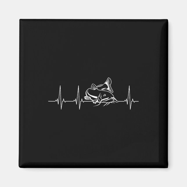 Aimant Pêche au poisson-chat Battement de coeur  (Devant)
