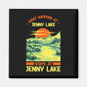 Aimant Pêche Bateau Camping Lac Vacation Jenny Lake