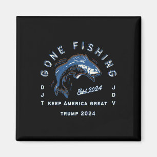 Aimant Pêche Trump Vance 2024 Pêche Sportive Passé-t