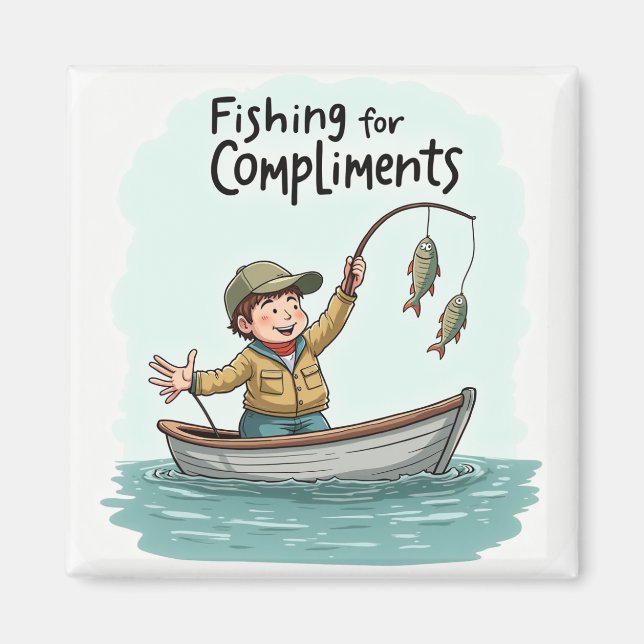 Aimant Pêcher des Compliments (Devant)