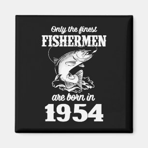 Aimant Pêcheur de poisson âgé de 71 ans 1954 71e pêche