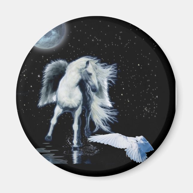 Aimant PEGASUS et collection BLANCHE de RAVEN (Devant)