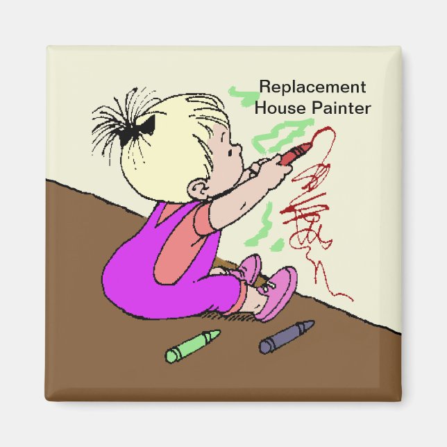 Aimant Peintre de la maison de remplacement (Devant)