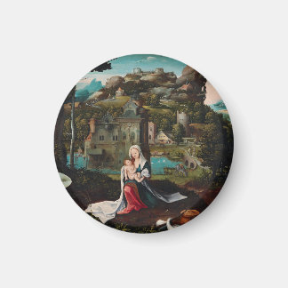 Aimant Peinture à l'huile amour art mural en bois