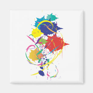 Aimant Peinture Abstraite Art moderne Cool.ai