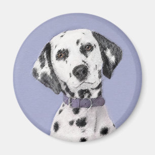 Aimant Peinture Dalmatienne - Cute Original Chien Art