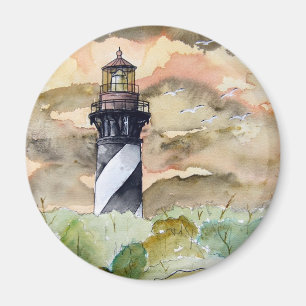 Aimant Peinture de phare de St Augustine la Floride
