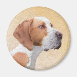 Aimant Peinture de pointeur - jolie art original de chien