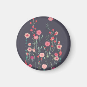 Aimant Peinture Fleur sauvage de Plymouth de Bohême mode