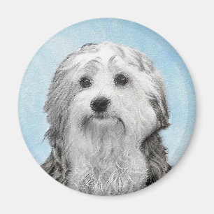 Aimant Peinture Lowchen - Cute Original Chien Art
