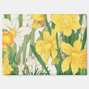 Aimant Peinture sur bois de narcisse, Tanigami Kônan, 191
